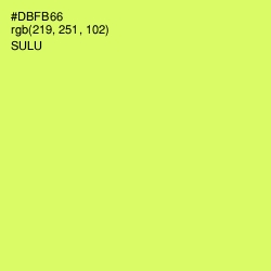 #DBFB66 - Sulu Color Image