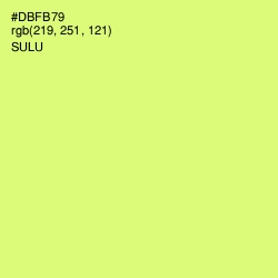 #DBFB79 - Sulu Color Image