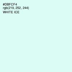 #DBFCF4 - White Ice Color Image