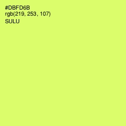 #DBFD6B - Sulu Color Image