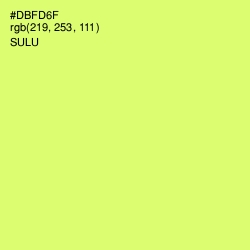 #DBFD6F - Sulu Color Image