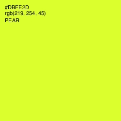 #DBFE2D - Pear Color Image