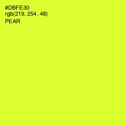 #DBFE30 - Pear Color Image