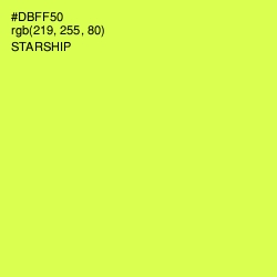 #DBFF50 - Starship Color Image