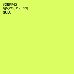 #DBFF63 - Sulu Color Image