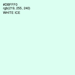 #DBFFF0 - White Ice Color Image