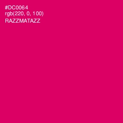 #DC0064 - Razzmatazz Color Image