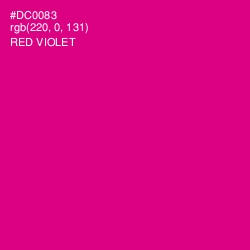 #DC0083 - Red Violet Color Image