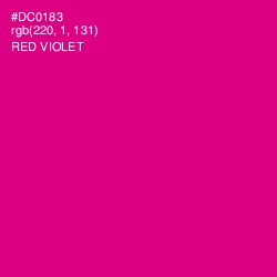 #DC0183 - Red Violet Color Image