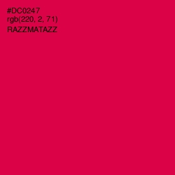 #DC0247 - Razzmatazz Color Image