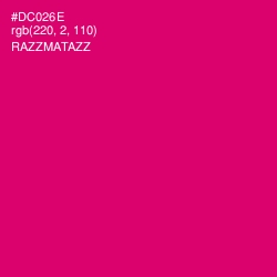 #DC026E - Razzmatazz Color Image