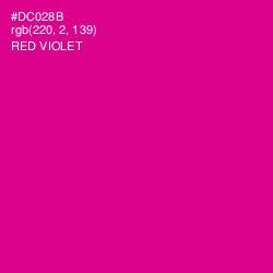 #DC028B - Red Violet Color Image