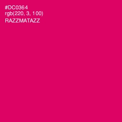 #DC0364 - Razzmatazz Color Image