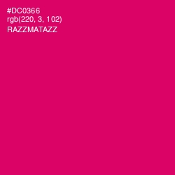 #DC0366 - Razzmatazz Color Image