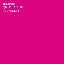 #DC0480 - Red Violet Color Image