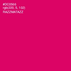 #DC0566 - Razzmatazz Color Image