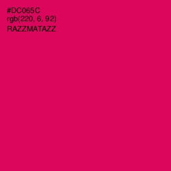 #DC065C - Razzmatazz Color Image