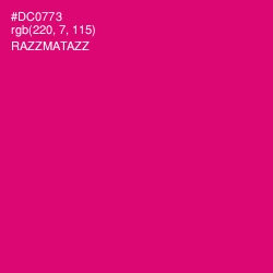 #DC0773 - Razzmatazz Color Image