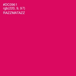 #DC0961 - Razzmatazz Color Image