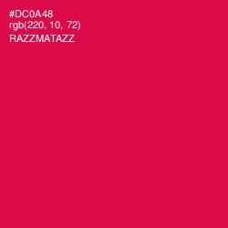 #DC0A48 - Razzmatazz Color Image