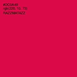 #DC0A49 - Razzmatazz Color Image