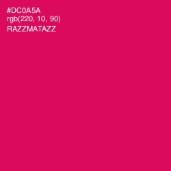 #DC0A5A - Razzmatazz Color Image