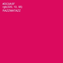 #DC0A5F - Razzmatazz Color Image