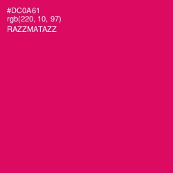 #DC0A61 - Razzmatazz Color Image