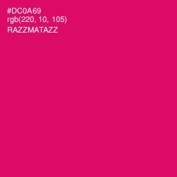 #DC0A69 - Razzmatazz Color Image