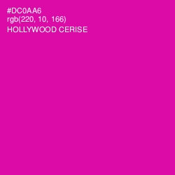 #DC0AA6 - Hollywood Cerise Color Image
