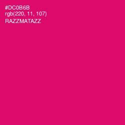 #DC0B6B - Razzmatazz Color Image