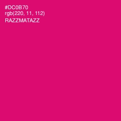 #DC0B70 - Razzmatazz Color Image