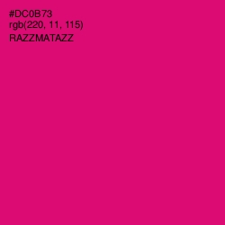 #DC0B73 - Razzmatazz Color Image