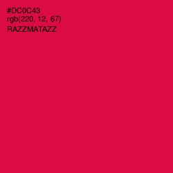 #DC0C43 - Razzmatazz Color Image