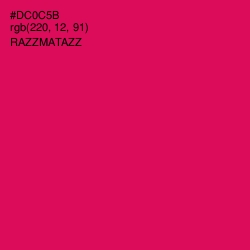 #DC0C5B - Razzmatazz Color Image