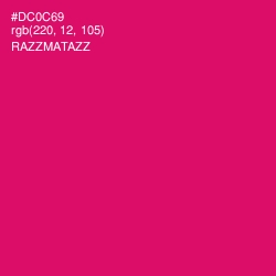 #DC0C69 - Razzmatazz Color Image