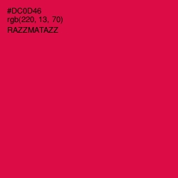 #DC0D46 - Razzmatazz Color Image