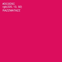 #DC0D5C - Razzmatazz Color Image