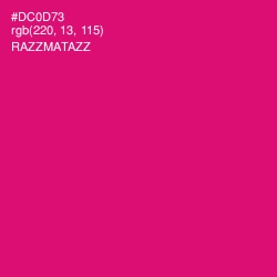 #DC0D73 - Razzmatazz Color Image