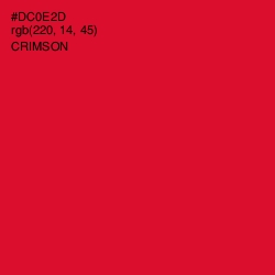 #DC0E2D - Crimson Color Image