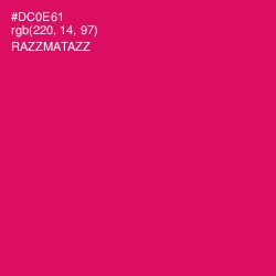 #DC0E61 - Razzmatazz Color Image