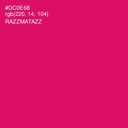 #DC0E68 - Razzmatazz Color Image