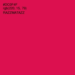 #DC0F4F - Razzmatazz Color Image