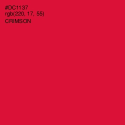 #DC1137 - Crimson Color Image