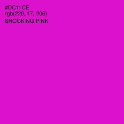 #DC11CE - Shocking Pink Color Image