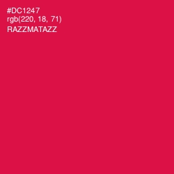 #DC1247 - Razzmatazz Color Image