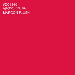 #DC1340 - Maroon Flush Color Image