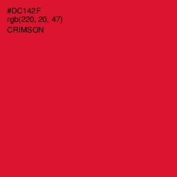 #DC142F - Crimson Color Image