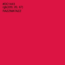 #DC1443 - Razzmatazz Color Image