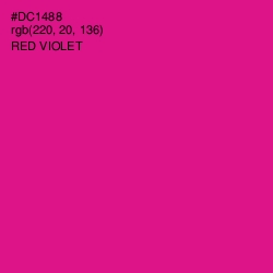 #DC1488 - Red Violet Color Image